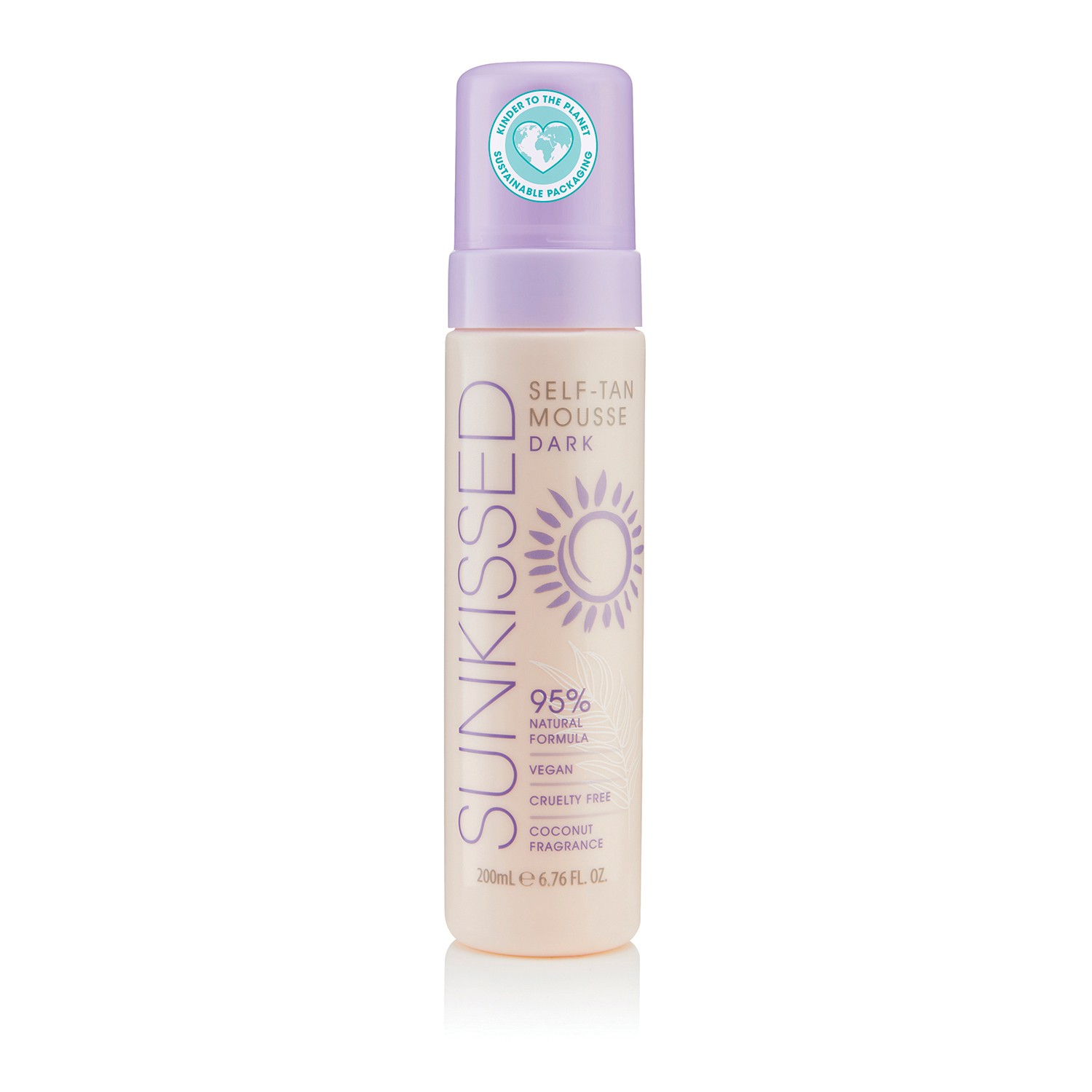 Sunkissed Self-Tan Mousse Pianka Brązująca do Ciała Dark 200ml