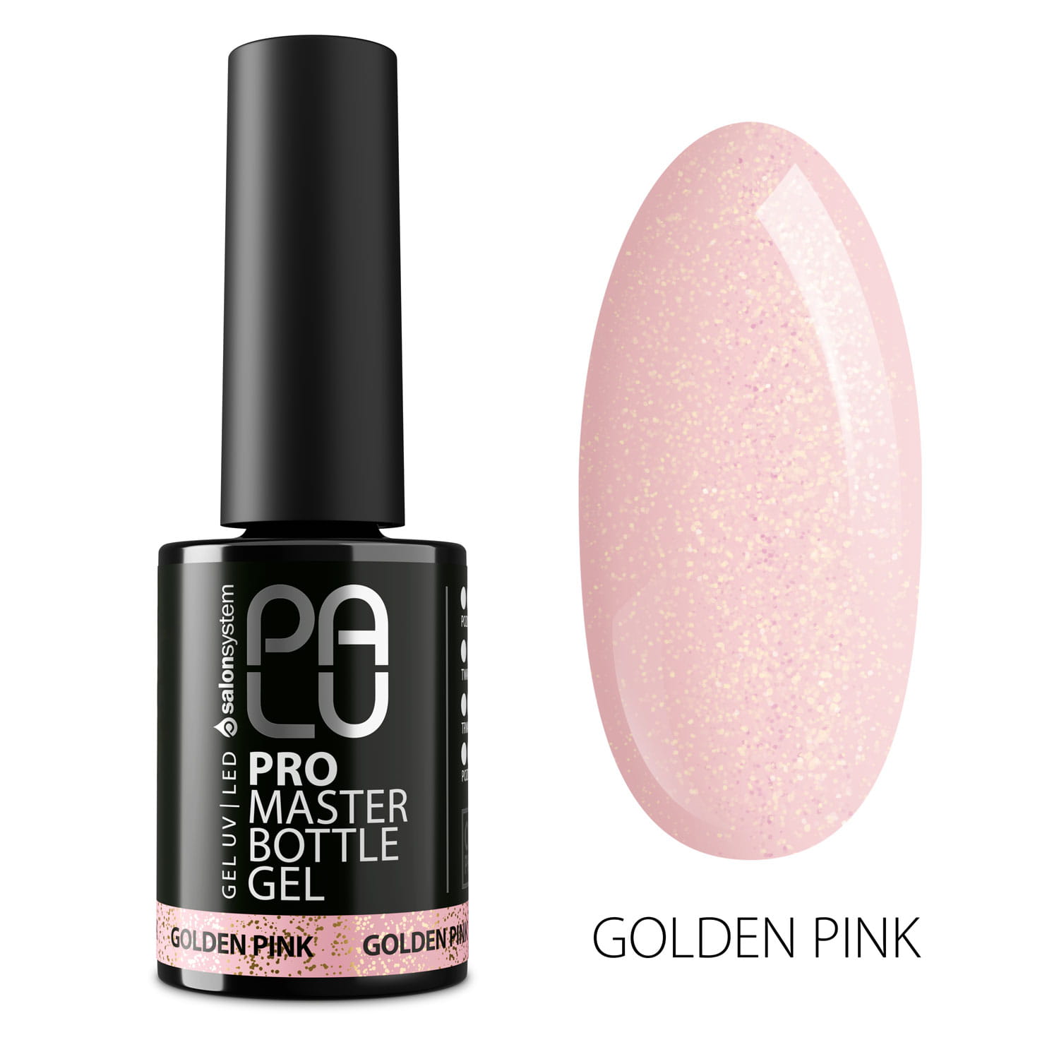 PALU Pro Master Bottle Żel Budujący w Butelce Golden Pink 11g