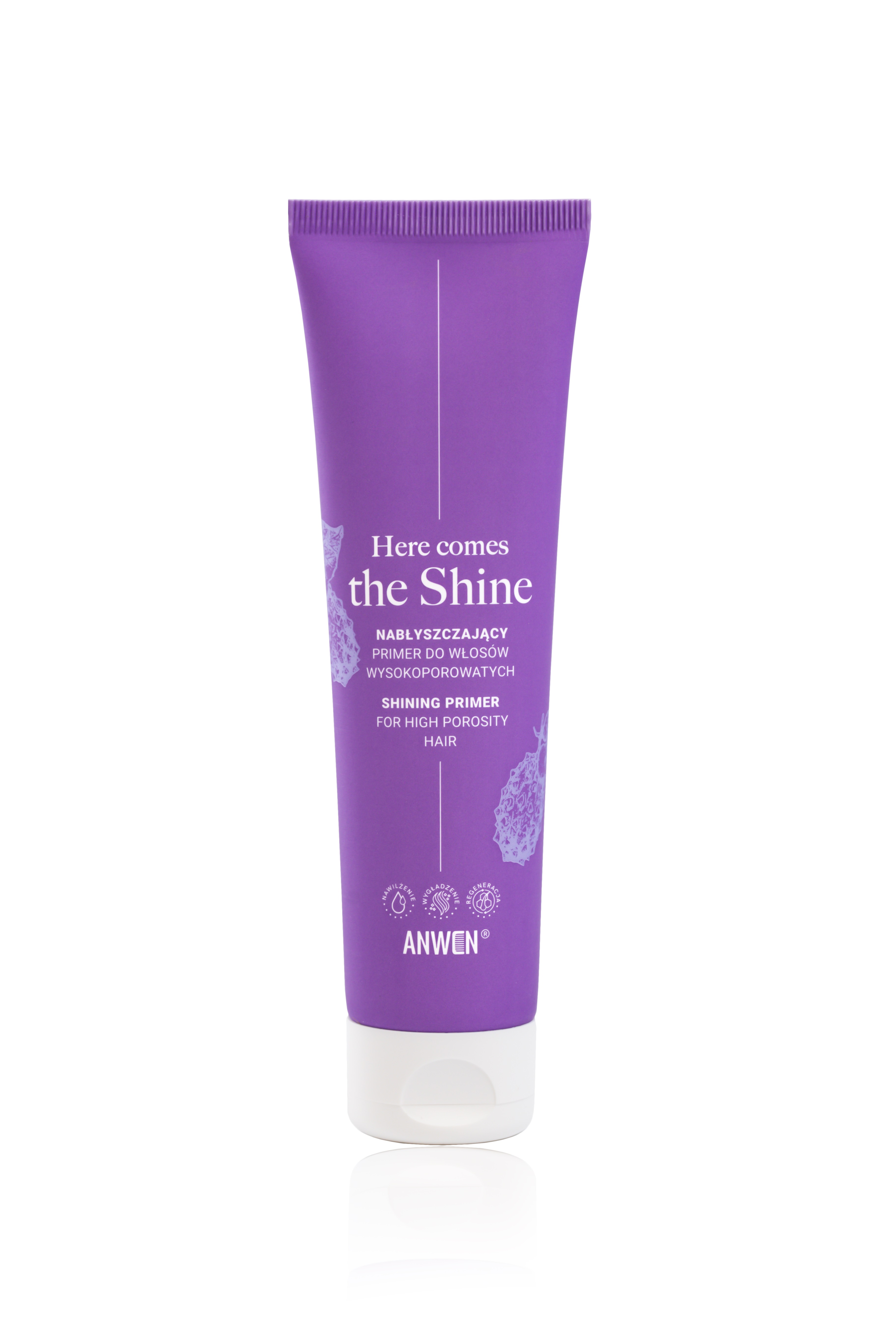 Here Comes The Shine, nabłyszczający primer do włosów wysokoporowatych