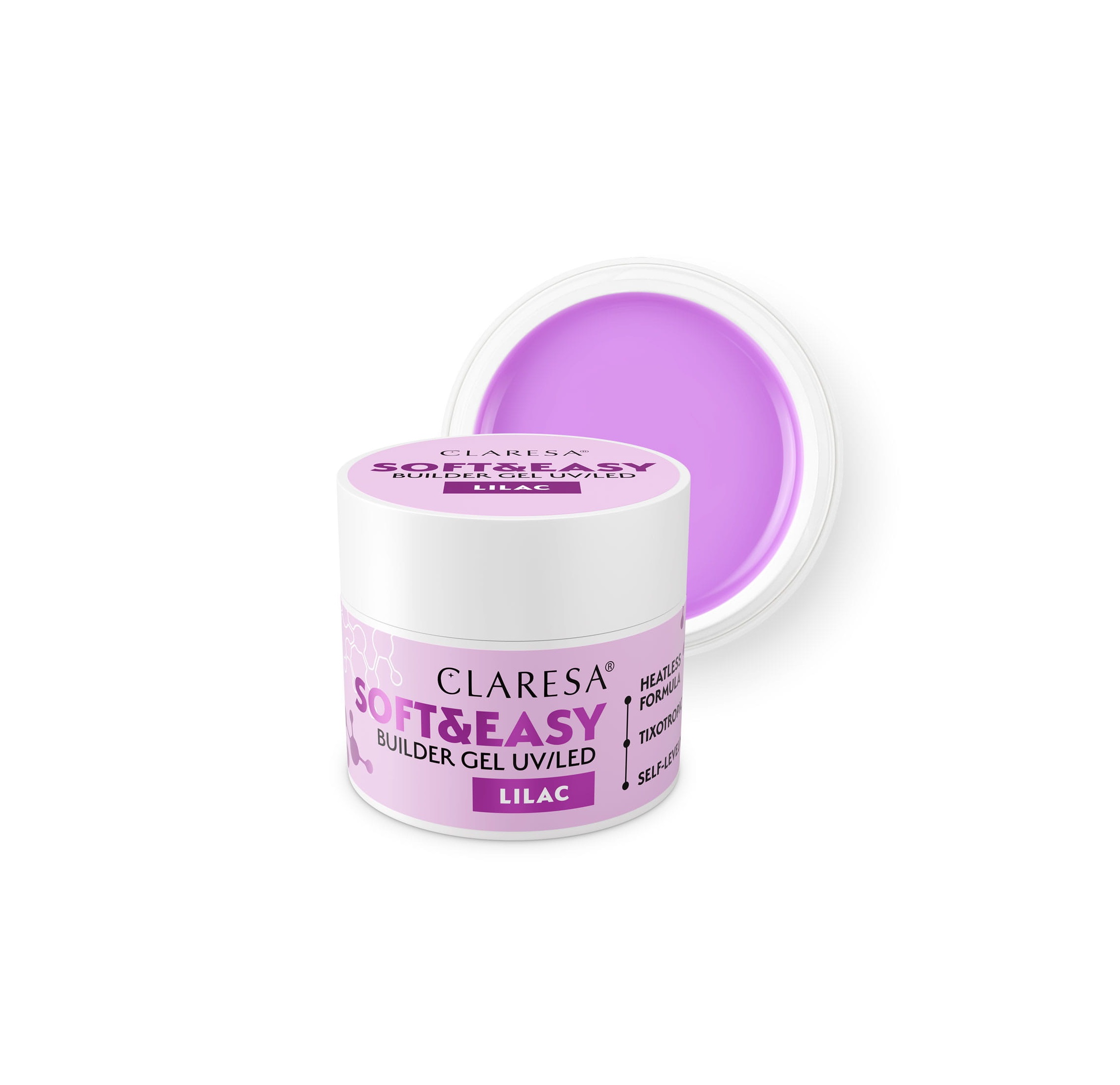 Claresa Żel Budujący Soft & Easy Lilac 12g
