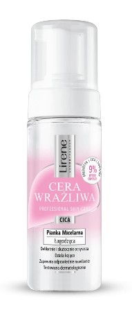Lirene Cera Wrażliwa Łagodząca Pianka Micelarna 150ml
