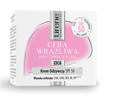 Lirene Cera Wrażliwa Odżywczy Krem do Twarzy SPF50 50ml