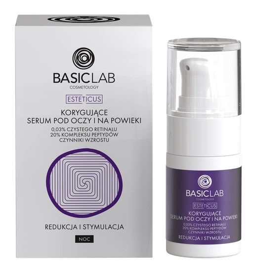Korygujące Serum pod Oczy i na Powieki z Retinalem 0,03% Redukcja i Stymulacja