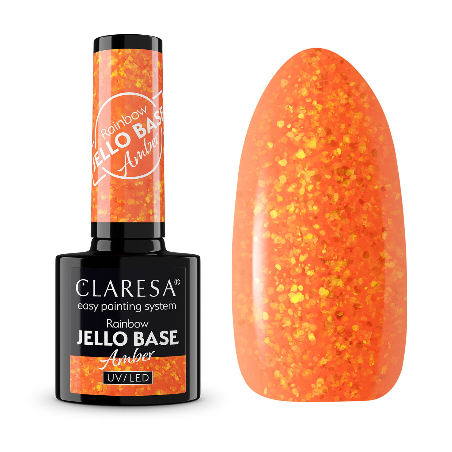 Claresa Rainbow Jello Base Baza Hybrydowa Amber