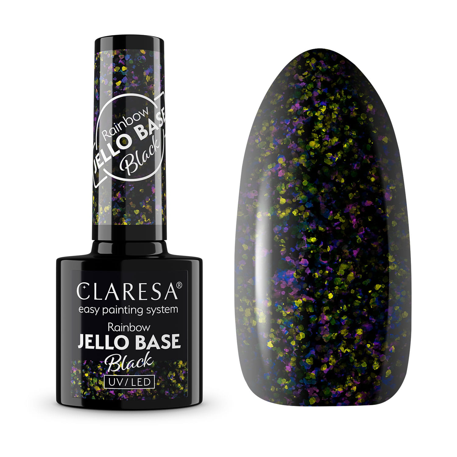 Claresa Rainbow Jello Base Baza Hybrydowa Black