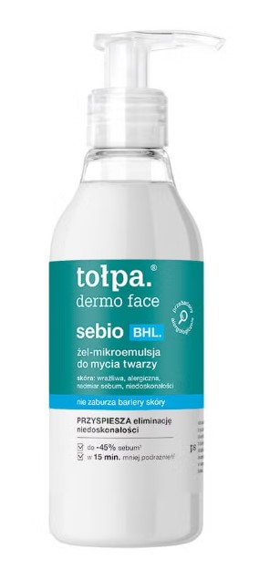 Tołpa Dermo Face Sebio BHL Żel-Mikroemulsja do Mycia Twarzy 195ml