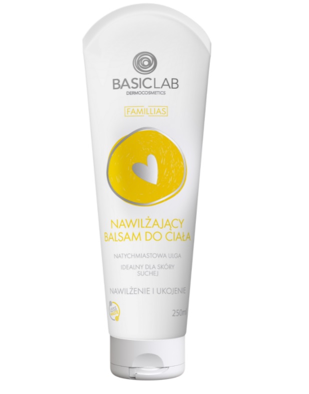 BasicLab Familias Nawilżający Balsam do Ciała Nawilżenie i Ukojenie 250ml