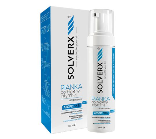 Solverx Atopic Skin Pianka do Higieny Intymnej Skóra Atopowa 200ml