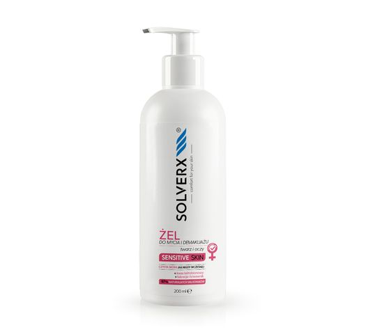 Solverx Sensitive Skin Żel do Mycia i Demakijażu 200ml