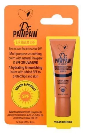 Pawpaw Spf Naprawa i ochrona Ochronny balsam do ust Spf 20