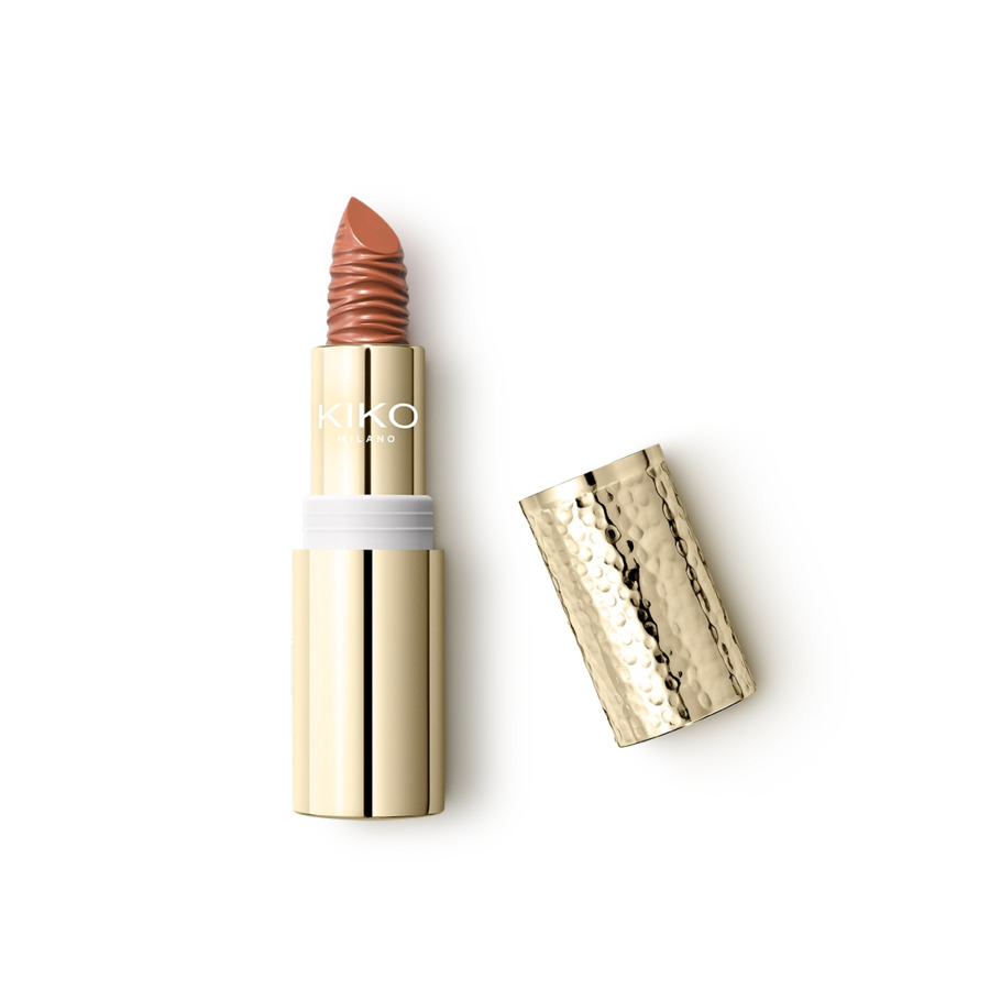 KIKO Milano Gold Reflections Kremowa Odżywcza Pomadka do Ust z Filtrem SPF30 04 Natural Nutmeg