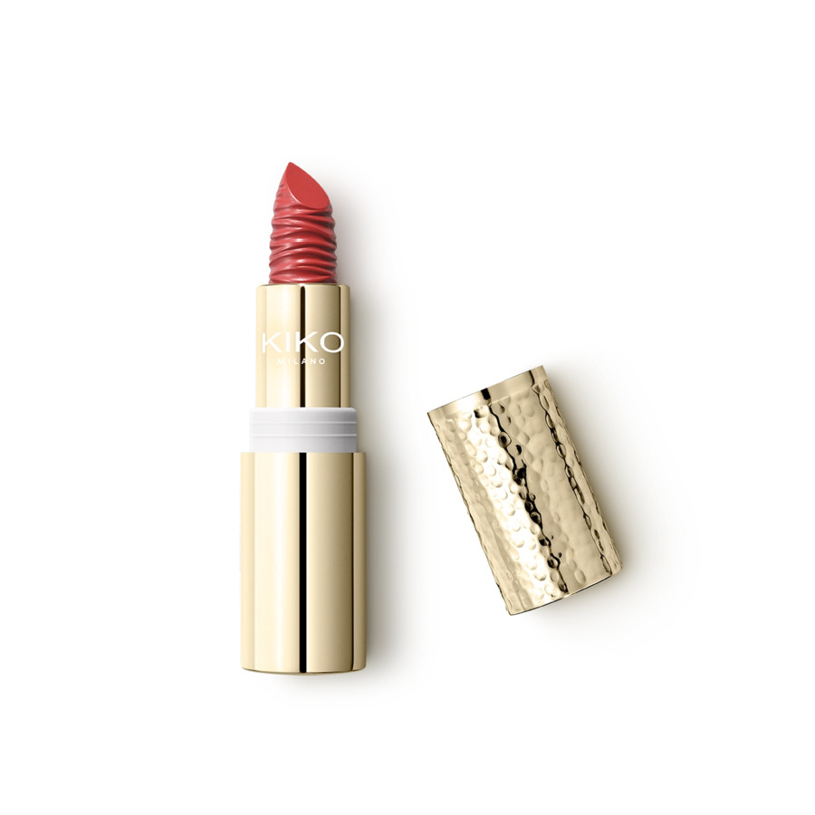 KIKO Milano Gold Reflections Kremowa Odżywcza Pomadka do Ust z Filtrem SPF30 07 Alluring Red