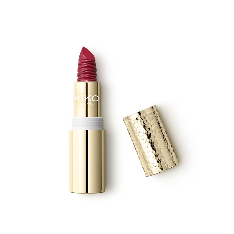 KIKO Milano Gold Reflections Kremowa Odżywcza Pomadka do Ust z Filtrem SPF30 08 Seductive Cherry