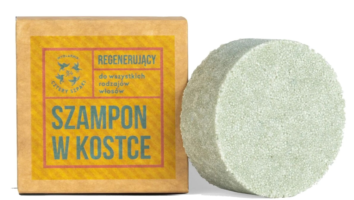 Mydlarnia Cztery Szpaki Regenerujący Szampon w Kostce 75g