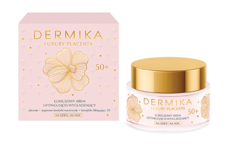 DERMIKA Luxury Placenta Luksusowy Krem Litingująco-Wygładzający 50+ 50ml