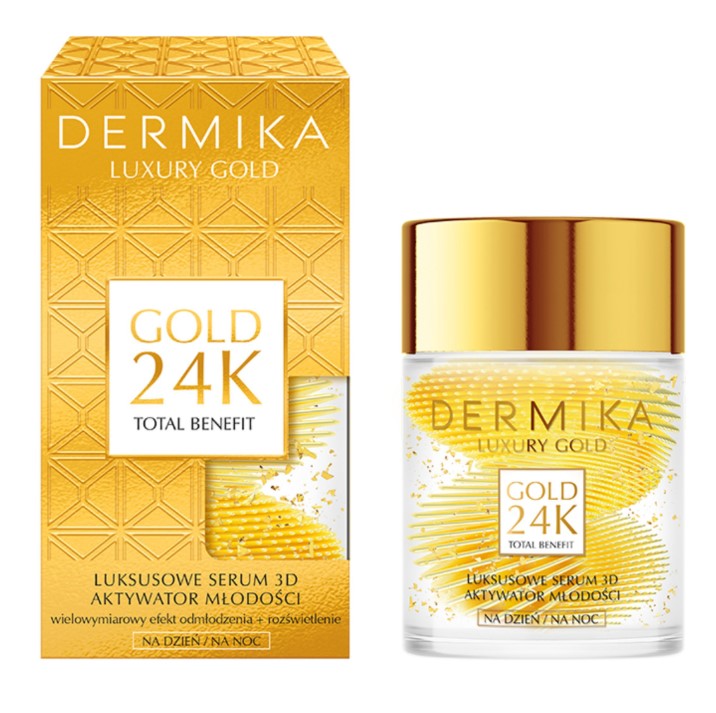 DERMIKA Luxury Gold Luksusowe Serum 3D Aktywator Młodości 60g