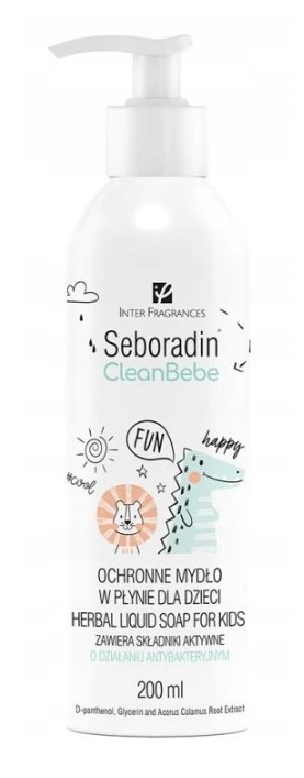 Seboradin Clean Bebe Ochronne Mydło w Płynie dla Dzieci 200ml