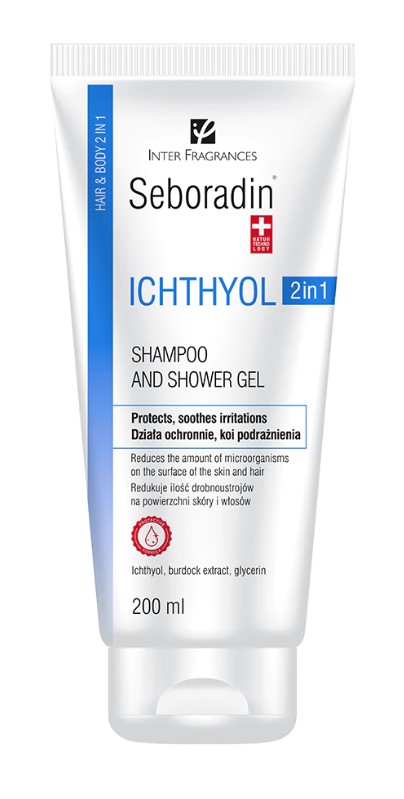 Seboradin Ichthyol Szampon i Żel pod Prysznic 2w1 200ml