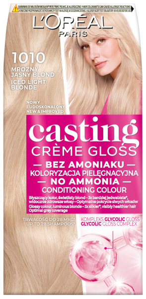 Paris Casting Crème Gloss koloryzacja 1010 Jasny Lodowy Blond