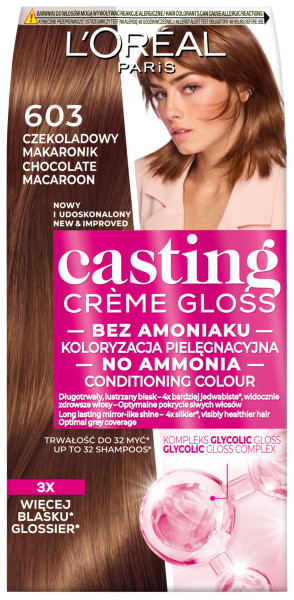 Loreal Casting Creme Gloss Farba 603 Czekoladowy Nugat