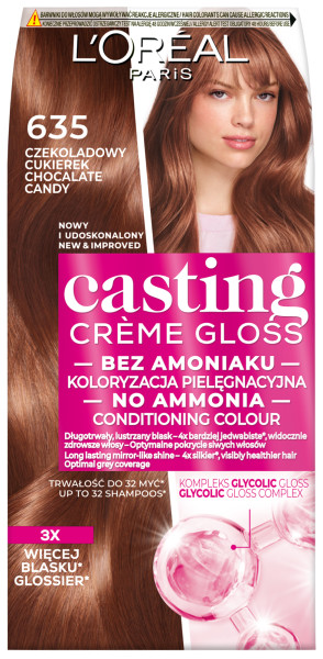 Paris Casting Crème Gloss koloryzacja 635 Czekoladowy Cukierek