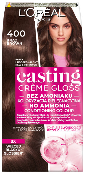 Paris Casting Crème Gloss koloryzacja 400 Brąz