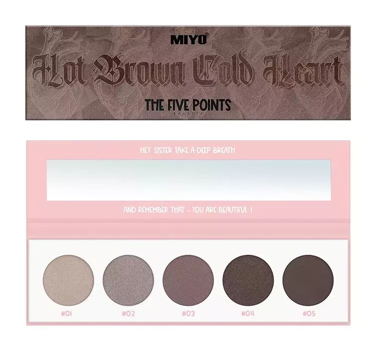 Miyo Five Points Paleta Cieni do Powiek 09 Hot Brown Cold Heart