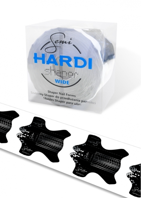 Semilac Szablony do przedłużania paznokci Semi HARDI Shaper WIDE - 500 szt