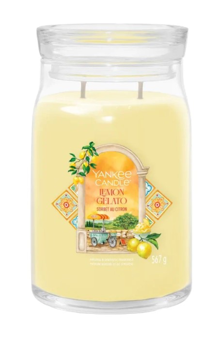 Yankee Candle Słoik Duży 2 Knoty Lemon Gelato