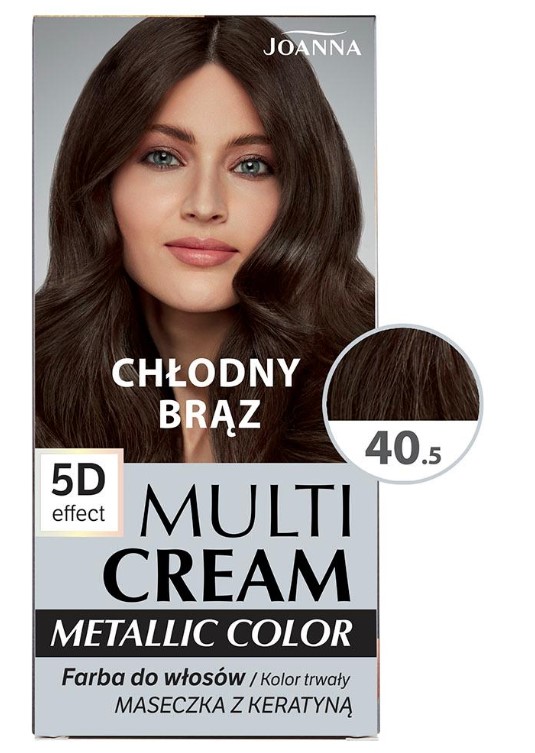 Multi Cream Metallic Color Farba do Włosów 40,5 Chłodny Brąz