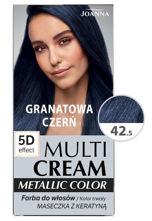 Multi Cream Metallic Color Farba do Włosów 42,5 Granatowa Czerń
