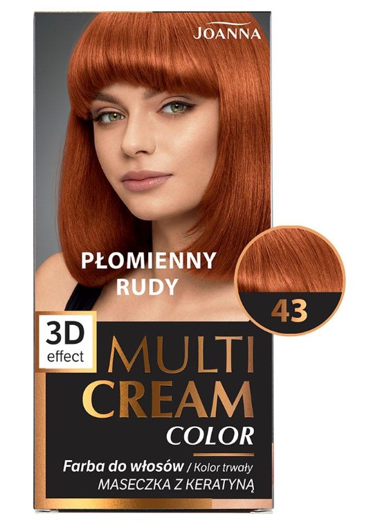 Multi Cream Color Farba do Włosów 43 Płomienny Rudy