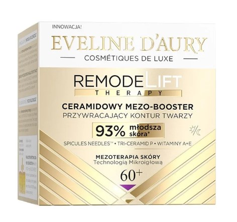 Eveline D'Aury Remodelift Ceramidowy Mezo-Booster Przywracający Kontur Twarzy 60+ 50ml