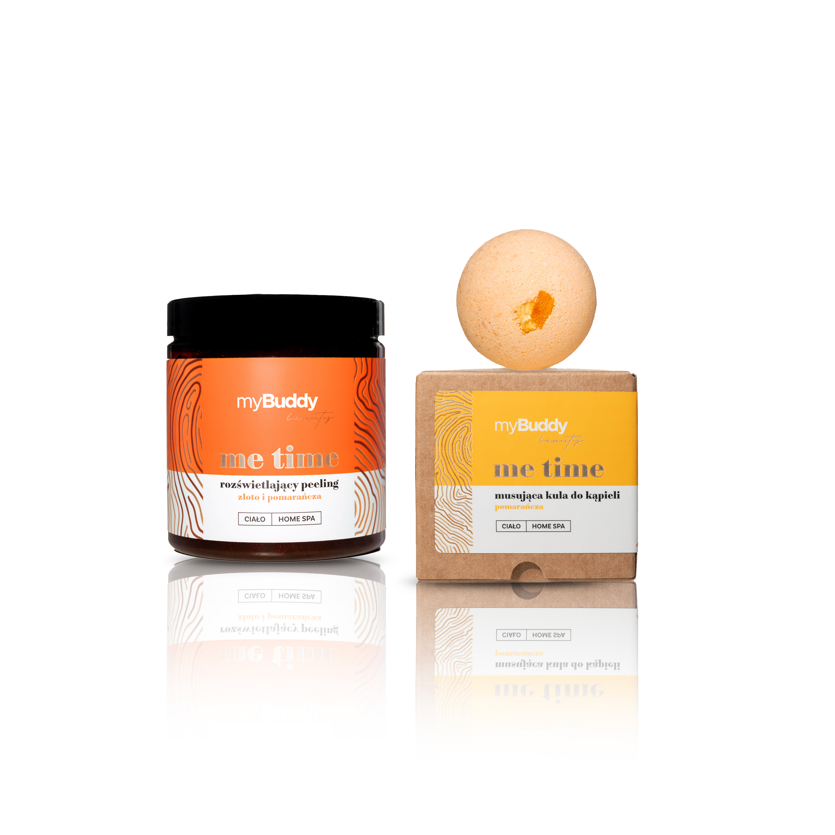 Zestaw ORANGE RELAX Peeling + Kula do Kąpieli Pomarańcza