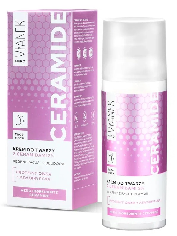 Hero Krem do Twarzy z Ceramidami 2% Regeneracja i Odbudowa