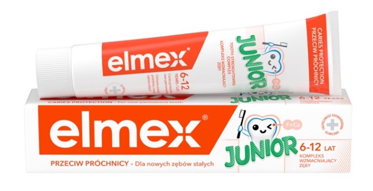 Elmex Junior Pasta do Zębów dla Dzieci Przeciw Próchnicy 6-12 Lat 75ml