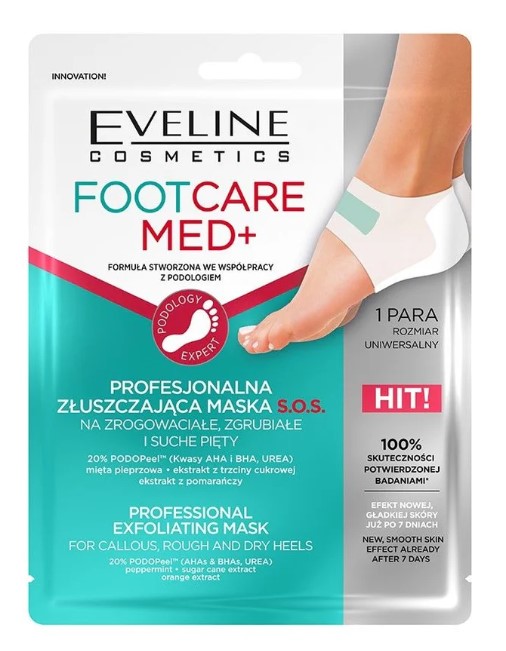 Foot Care Med+ Profesionalna Złuszczająca Maska na Zrogowaciałe Pięty