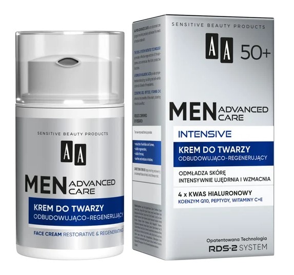 Men Advanced Care Intensive Krem do Twarzy Odbudowująco-Regenerujący 50+