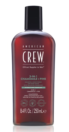 3 in 1 Chamimile + Pine szampon 3w1, odżywka i żel pod prysznic dla mężczyzn