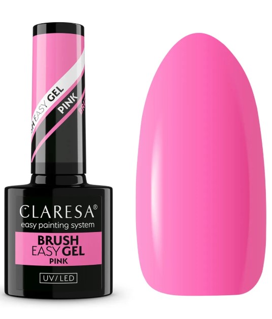 Claresa Brush Easy Gel Żel do Paznokci Pink
