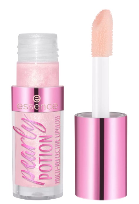 Essence Pearly Potion Multi-Reflective Połyskujący Błyszczyk do Ust 01 Golden Peach