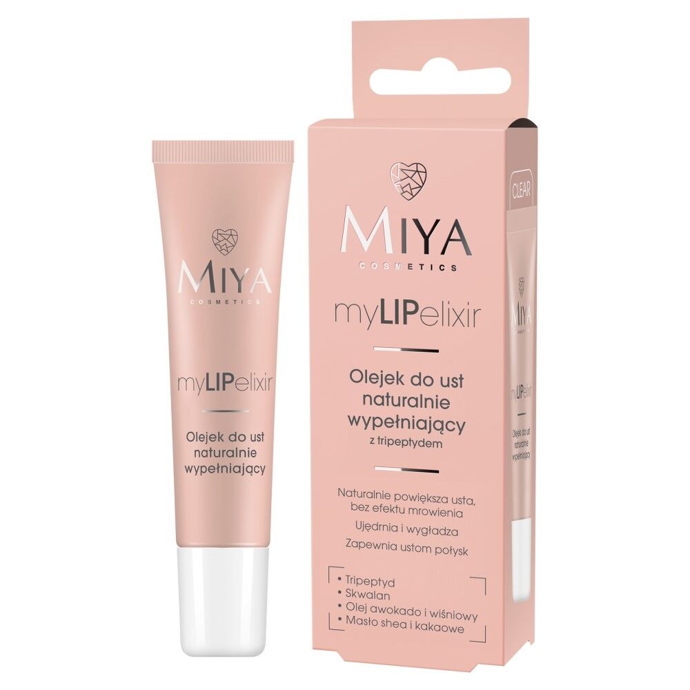 MIYA Olejek do Ust Naturalnie Wypełniający Clear