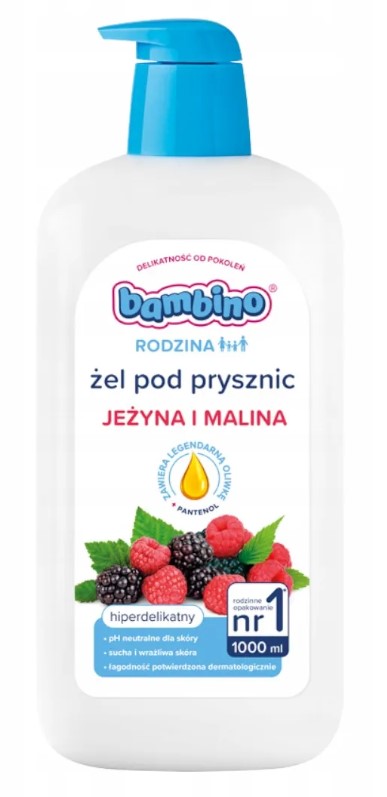 Rodzina Żel pod Prysznic o Zapachu Jeżyny i Maliny