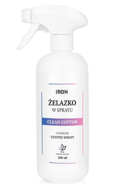Iron Clean Cotton Żelazko w Sprayu o Zapachu Czystej Bawełny 500ml