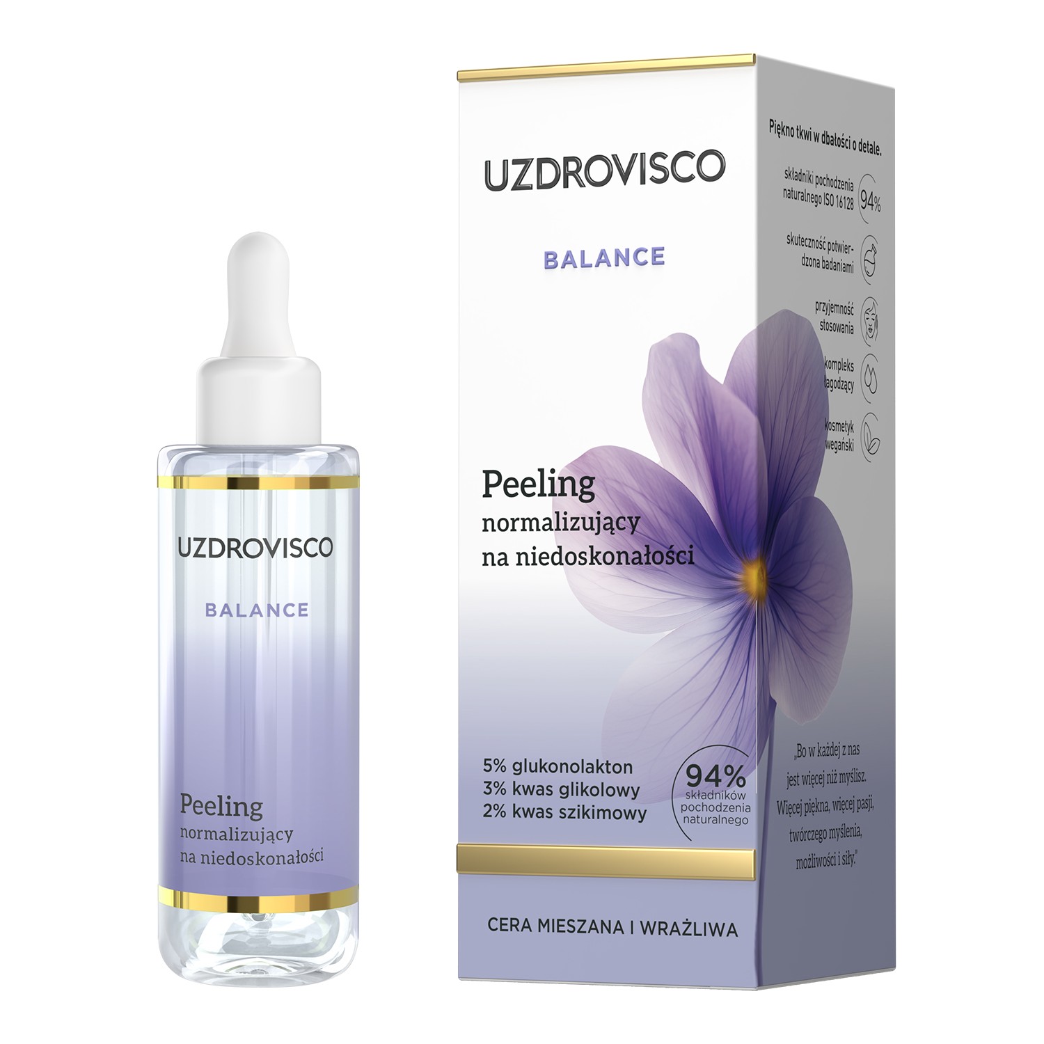 Uzdrovisco Balance Peeling Normalizujący na Niedoskonałości 30ml