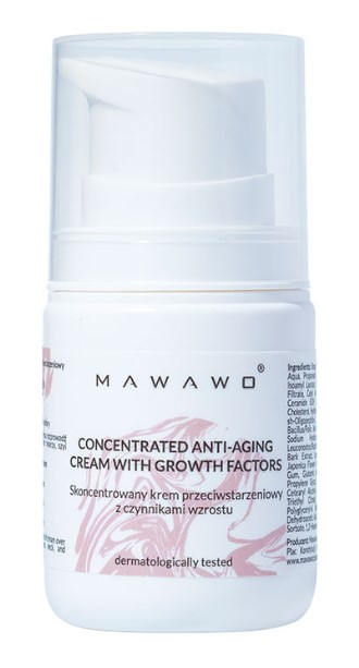 Mawawo Skoncentrowany Krem Przeciwstarzeniowy z Czynnikami Wzrostu 50ml