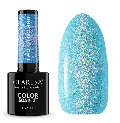 Claresa Lakier Hybrydowy Unicorn Glow 1