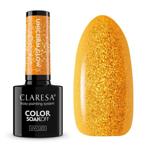 Claresa Lakier Hybrydowy Unicorn Glow 3