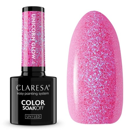 Claresa Lakier Hybrydowy Unicorn Glow 4