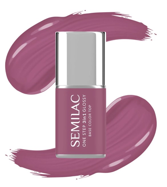 Semilac One Step 3w1 Lakier Hybrydowy S205 Purple Beige